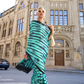 Printed Satin Creep Saree with Smooth Modern Style Finish