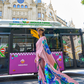 Printed Satin Creep Saree with Smooth Modern Style Finish