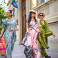 Printed Satin Creep Saree with Smooth Modern Style Finish