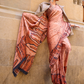 Printed Satin Creep Saree with Smooth Modern Style Finish