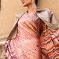 Printed Satin Creep Saree with Smooth Modern Style Finish