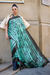Printed Satin Creep Saree with Smooth Modern Style Finish