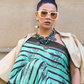 Printed Satin Creep Saree with Smooth Modern Style Finish