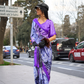Printed Satin Crepe Saree with Soft Silky Fall and Shine