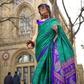 Printed Satin Crepe Saree with Soft Silky Fall and Shine