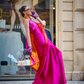 Printed Satin Crepe Saree with Soft Silky Fall and Shine