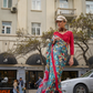 Printed Satin Crepe Saree with Soft Silky Fall and Shine