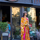 Printed Satin Crepe Saree with Soft Silky Fall and Shine