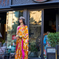 Printed Satin Crepe Saree with Soft Silky Fall and Shine