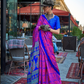Printed Satin Crepe Saree with Soft Silky Fall and Shine