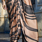 Printed Satin Crepe Saree with Soft Silky Fall and Shine