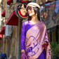 Printed Satin Crepe Saree with Soft Silky Fall and Shine