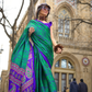 Printed Satin Crepe Saree with Soft Silky Fall and Shine