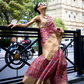 Satin Organza Saree with Elegant Weaving Touch
