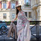 Satin Organza Saree with Elegant Weaving Touch