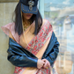 Satin Organza Saree with Elegant Weaving Touch