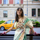 Satin Organza Saree with Elegant Weaving Touch