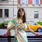 Satin Organza Saree with Elegant Weaving Touch