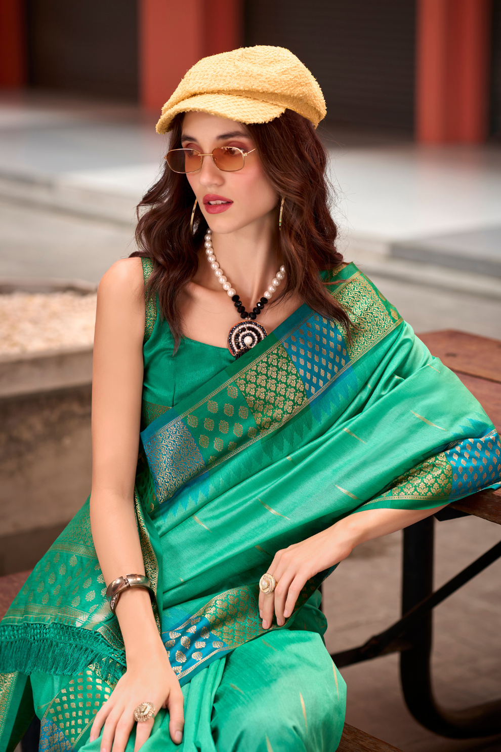 Heritage Handloom Banarasi Silk Saree Pure Regal & Timeless - LaVante Fashion