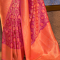 Elegant Pure Chaap Silk Saree with Weaving Detailing