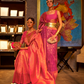 Elegant Pure Chaap Silk Saree with Weaving Detailing