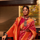 Elegant Pure Chaap Silk Saree with Weaving Detailing