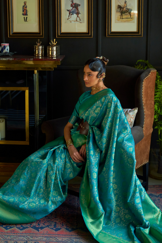 Elegant Pure Chaap Silk Saree with Weaving Detailing