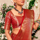Pure Dharmavaram Silk Saree with Zari Weaving