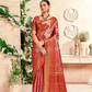 Pure Dharmavaram Silk Saree with Zari Weaving