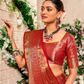 Pure Dharmavaram Silk Saree with Zari Weaving
