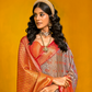 Pure Dharmavaram Silk Saree with Handloom Weaving Craft