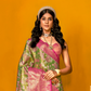 Pure Dharmavaram Silk Saree with Handloom Weaving Craft