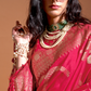 Pure Georgette Handloom Woven Silk Saree with Graceful Texture