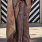 Pure Handloom Two Tone Organza Weaving Saree with Subtle Zari Shine