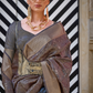 Pure Handloom Two Tone Organza Weaving Saree with Subtle Zari Shine