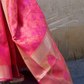 Pure Handloom Two Tone Organza Weaving Saree with Subtle Zari Shine