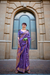 Pure Handloom Two Tone Organza Weaving Saree with Subtle Zari Shine