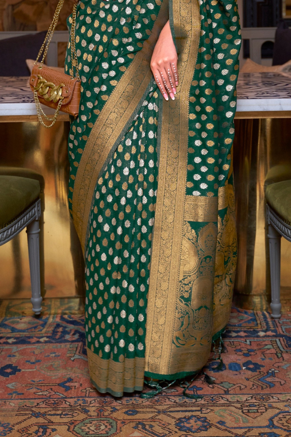 Zari Woven Silk Saree with Traditional Rich Pallu Design