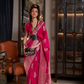 Graceful Georgette Silk Saree with Zari Woven Detailing