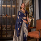 Graceful Georgette Silk Saree with Zari Woven Detailing