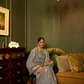 Pure Linen Weaving Saree with Stylish Copper Zari Work