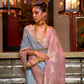 Woven Linen Silk Saree with Subtle Zari Detailing