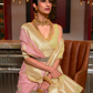 Woven Linen Silk Saree with Subtle Zari Detailing