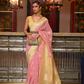 Woven Linen Silk Saree with Subtle Zari Detailing