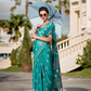 Elegant Whispers Pure Mal Mal Cotton Saree in Modern Digital Motifs - LaVante Fashion