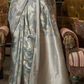 Banarasi Saree with Contrast Border and Traditional Weaving