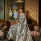 Banarasi Saree with Contrast Border and Traditional Weaving