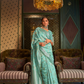 Banarasi Saree with Contrast Border and Traditional Weaving