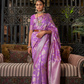 Banarasi Saree with Contrast Border and Traditional Weaving