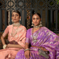Banarasi Saree with Contrast Border and Traditional Weaving